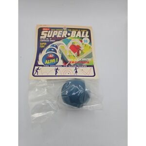 Vintage 1965 Wham-O Super Ball, No. 278, still sealed in original packaging Blue